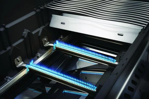 3 palniki główne ze stali nierdzewnej