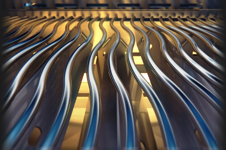 Falowane ruszty WAVE wykonane ze stali nierdzewnej